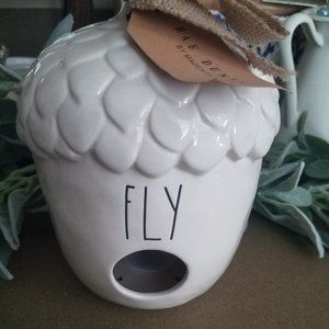 Rae Dunn fly acorn birdhouse